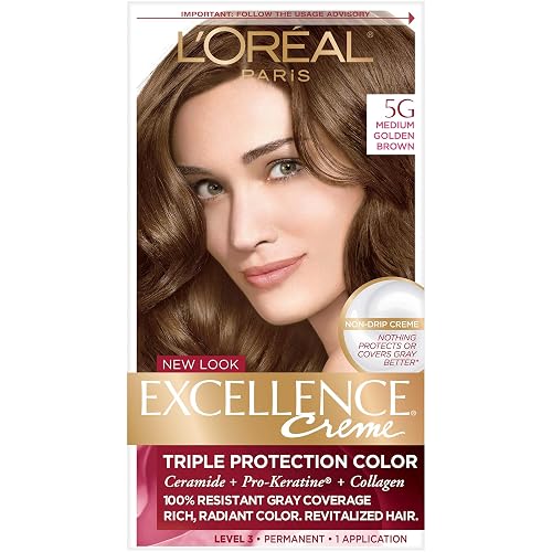 L’Oreal ParisExc H/C Gld Brn #5g R Size 1ct Excellence Creme Hair Color Medium Golden Brown #5g