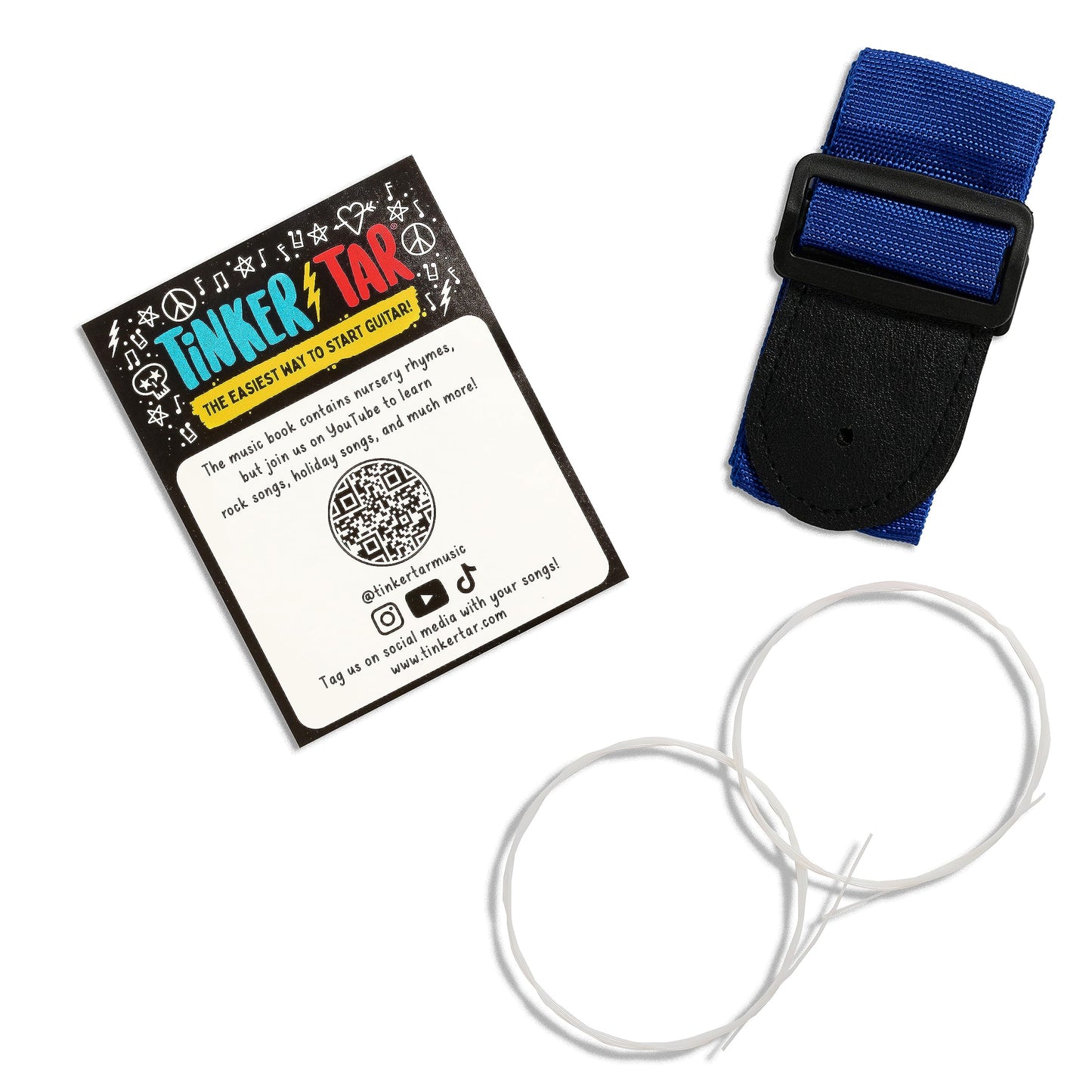 TinkerTar Moon Guitar – 1-String Wooden Toy Instrument for Kids, Easy Guitar Starter, Perfect Intro to Music Ages 3+, Buffalo Games