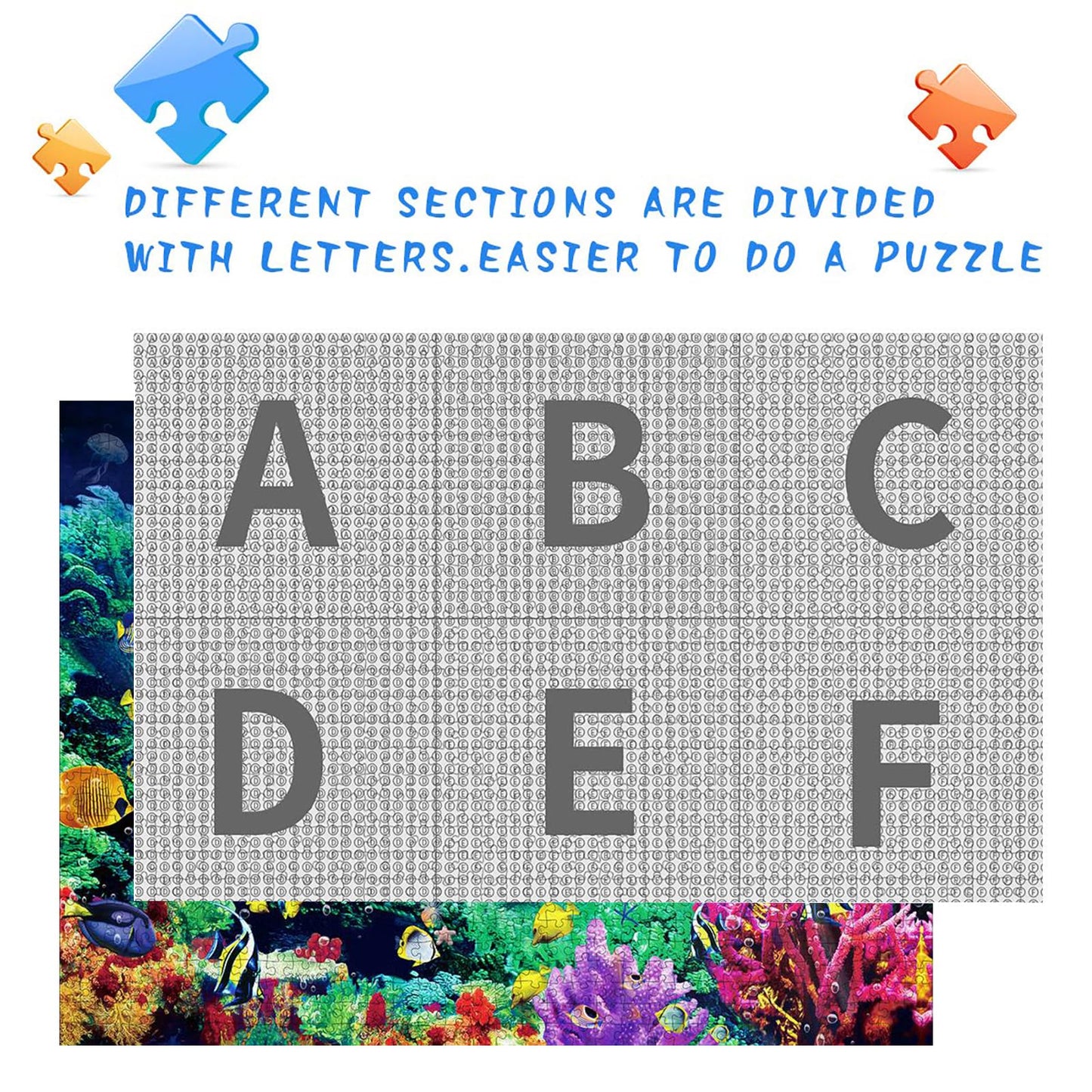 Nattork Jigsaw Puzzles 1000 Pieces for Adults, Families (Sea World) Pieces Fit Together Perfectly