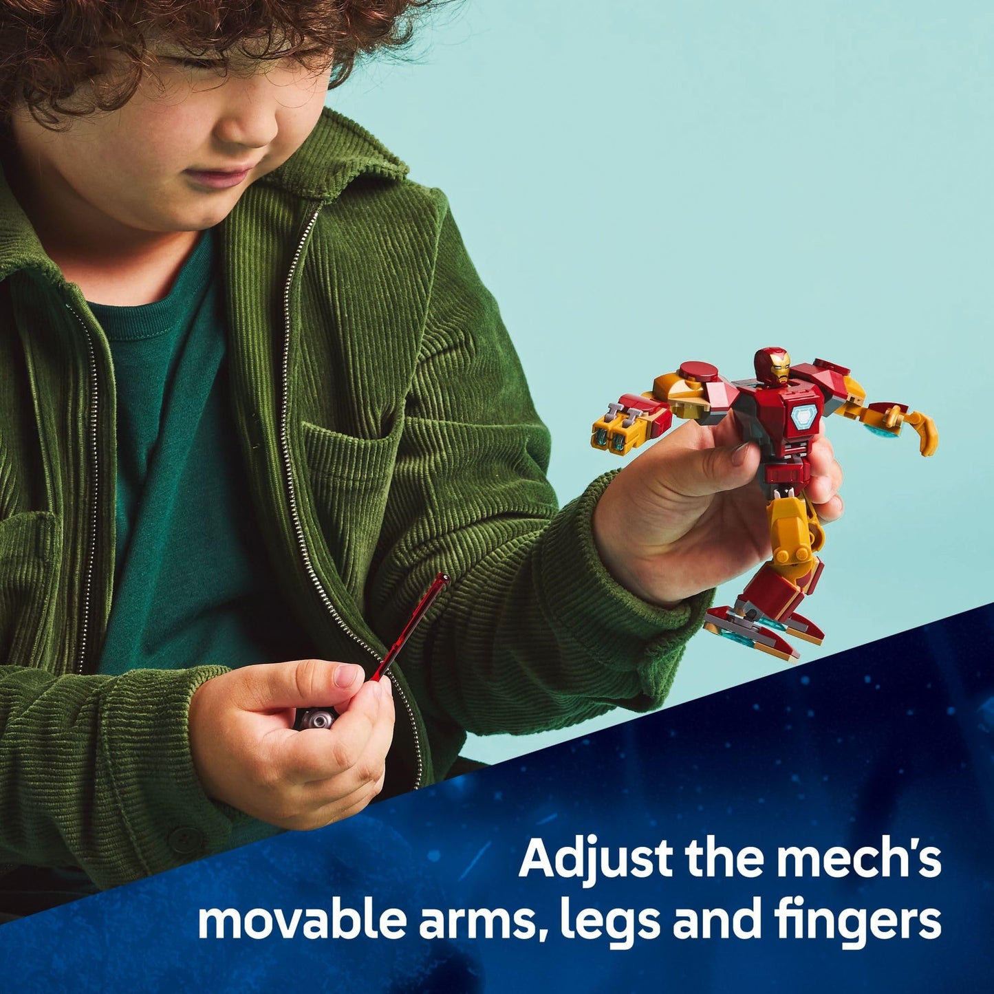 LEGO Marvel Iron Man Mech vs. Ultron 76307, Buildable Superhero Action Figure Set, Fun Toy Gift for Kids Ages 6+