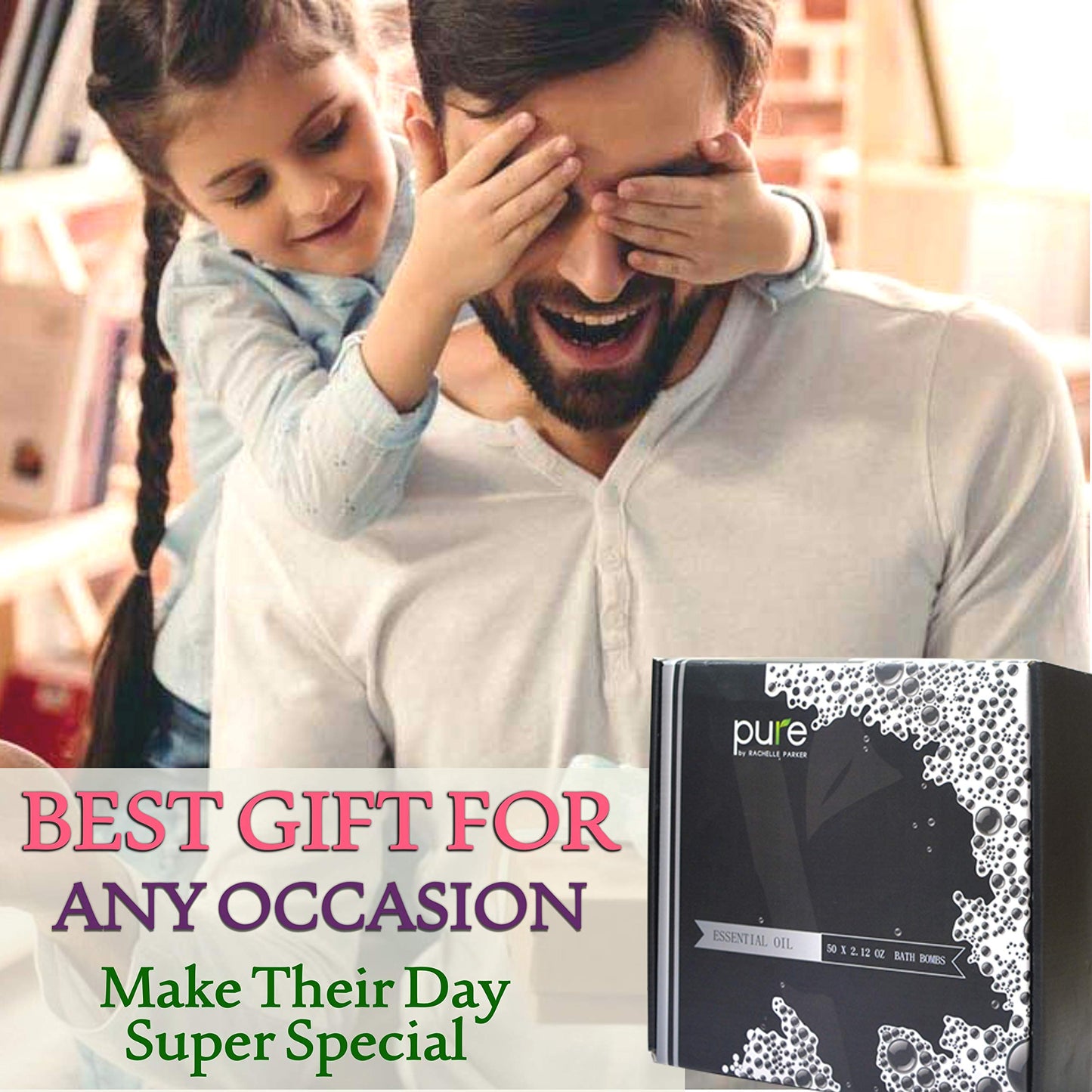 Natural Bath Bombs Gift Set for Women and Men. 50 Essential Oil Bath Bombs with Organic & Moisturizing Pure Goodness.