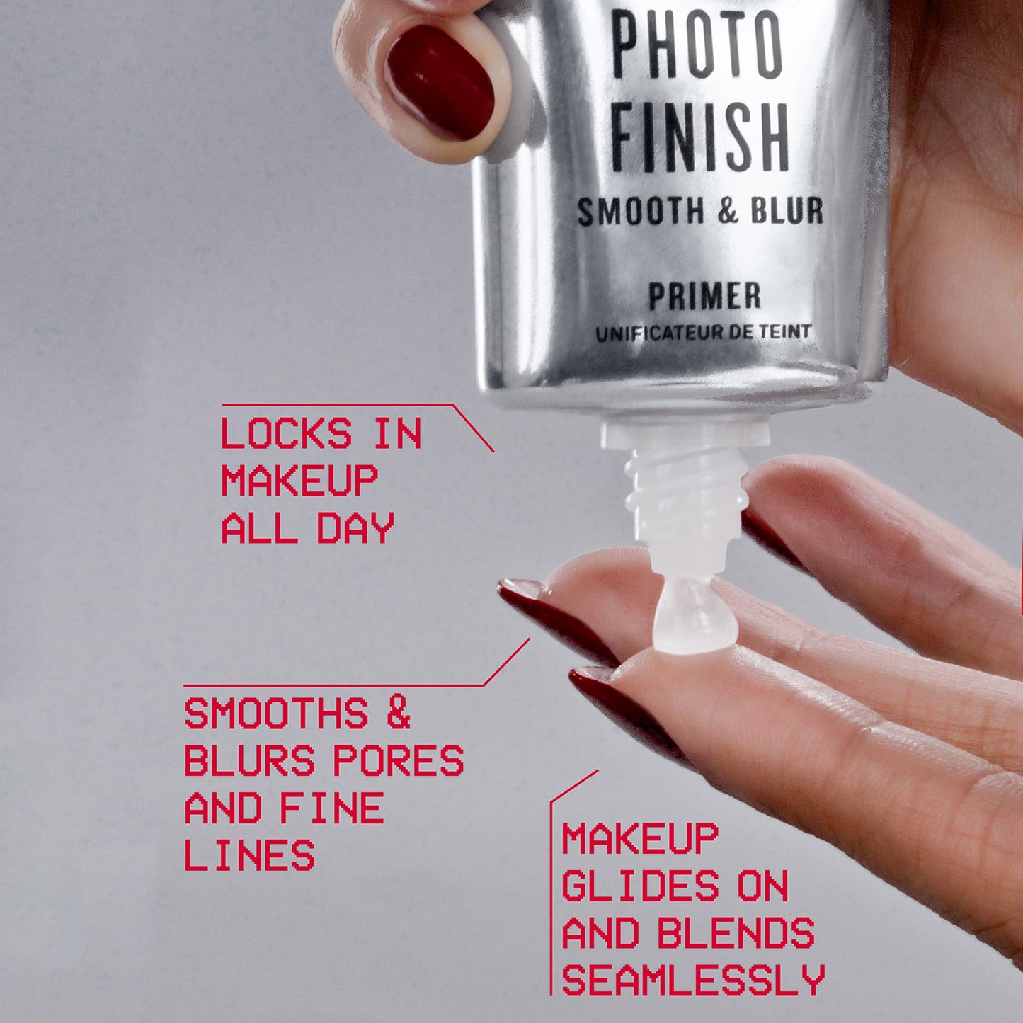 Smashbox The Original Photo Finish Smooth & Blur Makeup Primer | Instantly Smooths and Blurs Fine Lines and Pores | Vitamins A + E, 1.7 Fl Oz
