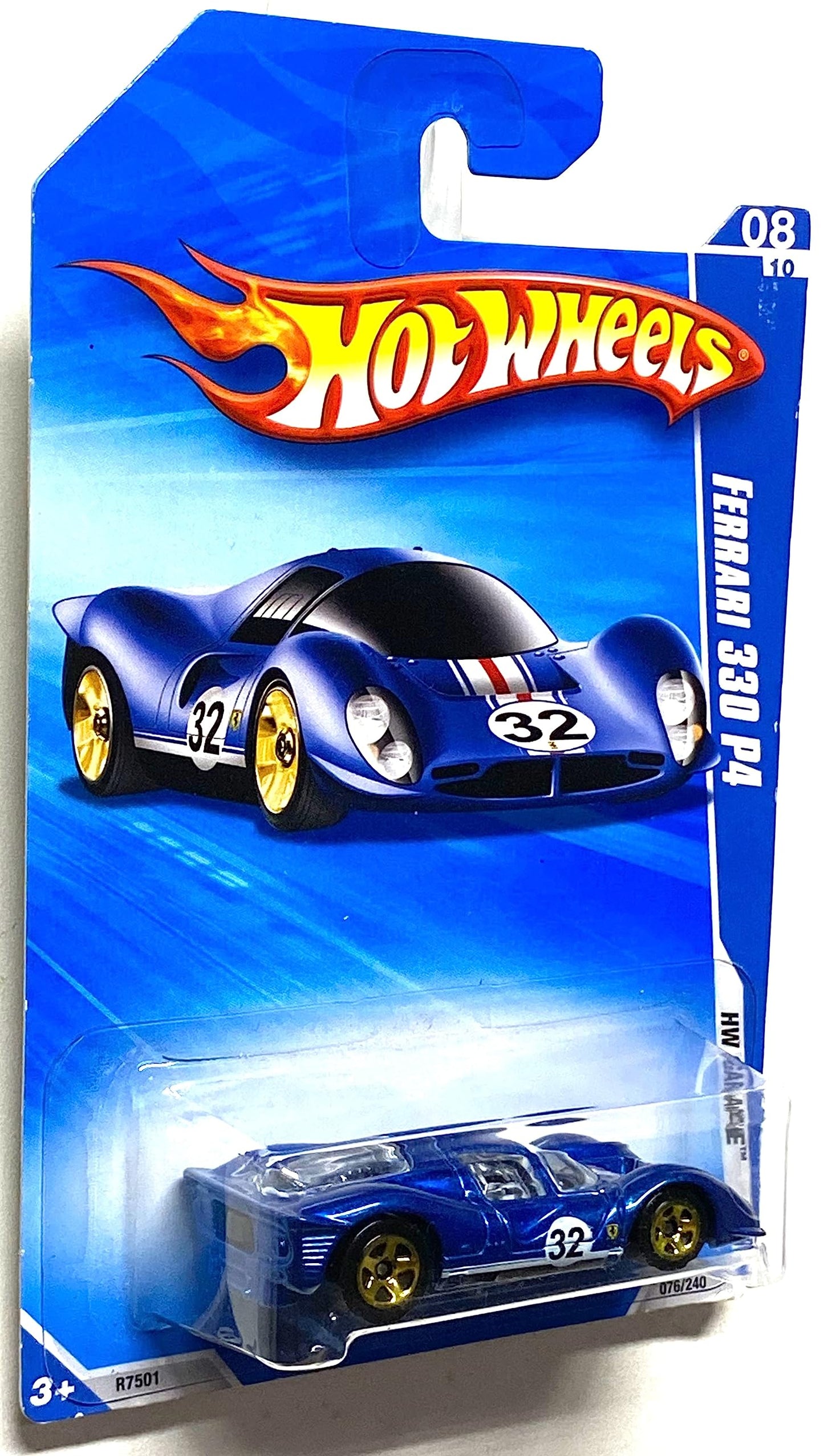 Hot Wheels 2010-076/240 HW Garage 08/10 Ferrari 330 P4 1:64 Scale