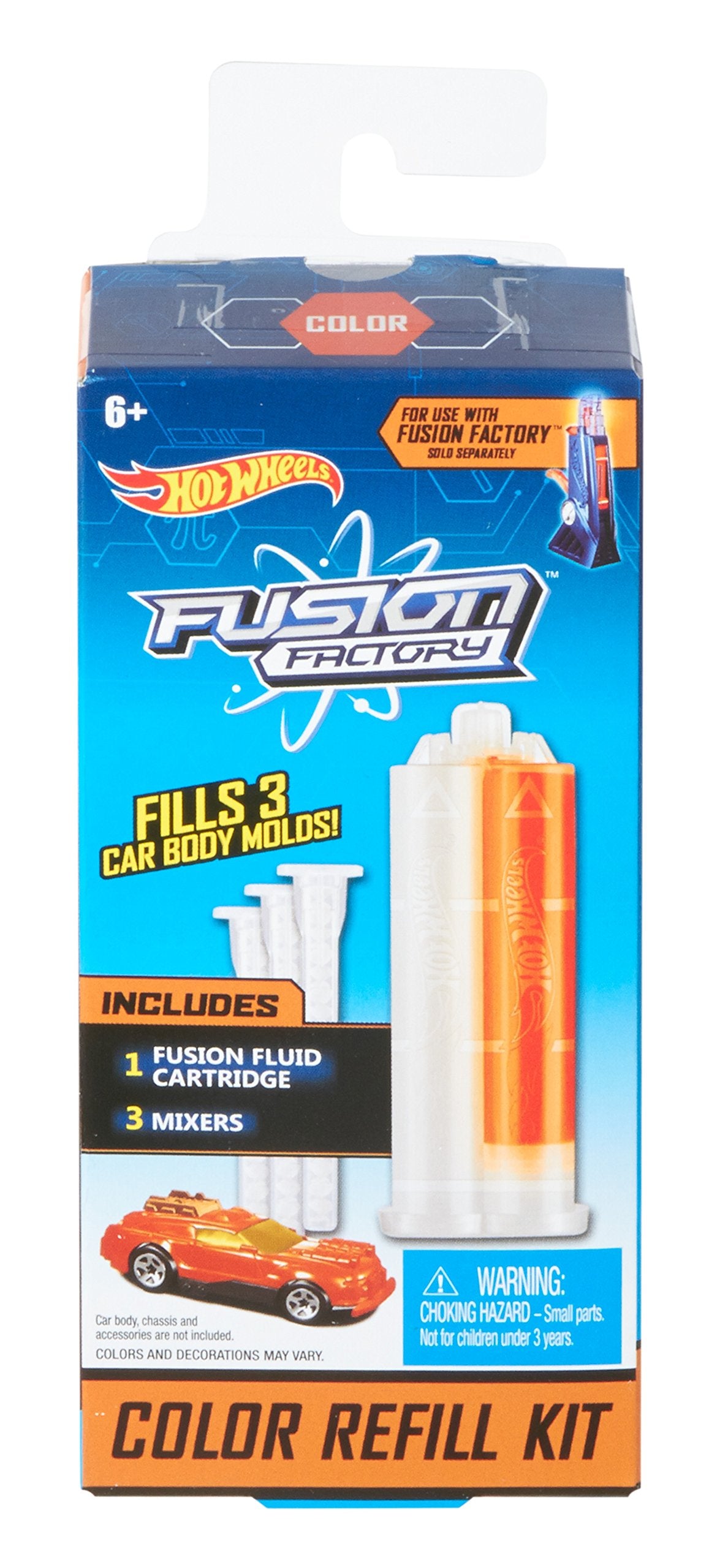 Hot Wheels Fusion Factory Color Refill Kit, Orange