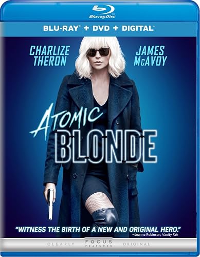Atomic Blonde (Blu-Ray/DVD) Combo Charlize Theron, James McAvoy