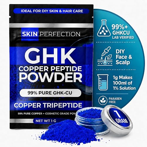 Skin Perfection GHK-Cu Copper Peptide Powder 99.7% Pure, DIY Skincare, 1g Beauty & Personal Care Skin Perfection