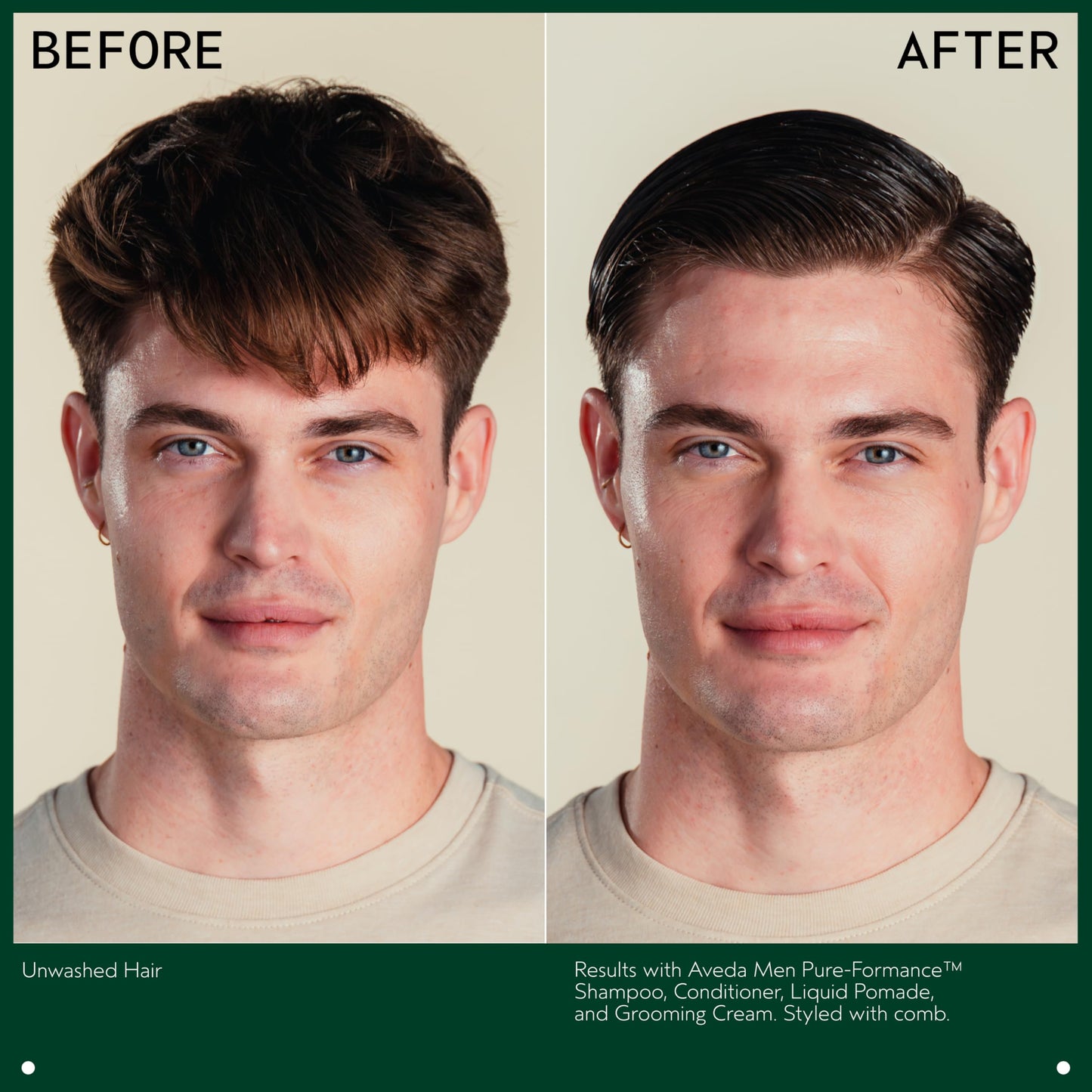 Aveda Men Pure-Formance Grooming Hair Cream | Medium Hold | Adds Moisture and Shine, 4.2 Fl Oz