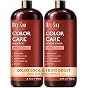 DEL SUR Color Safe Shampoo and Conditioner Set for Color Treated Hair | Camellia Japonica, Quercetin & Biotin | Anti-Frizz & Hydrating | 16 fl oz Each