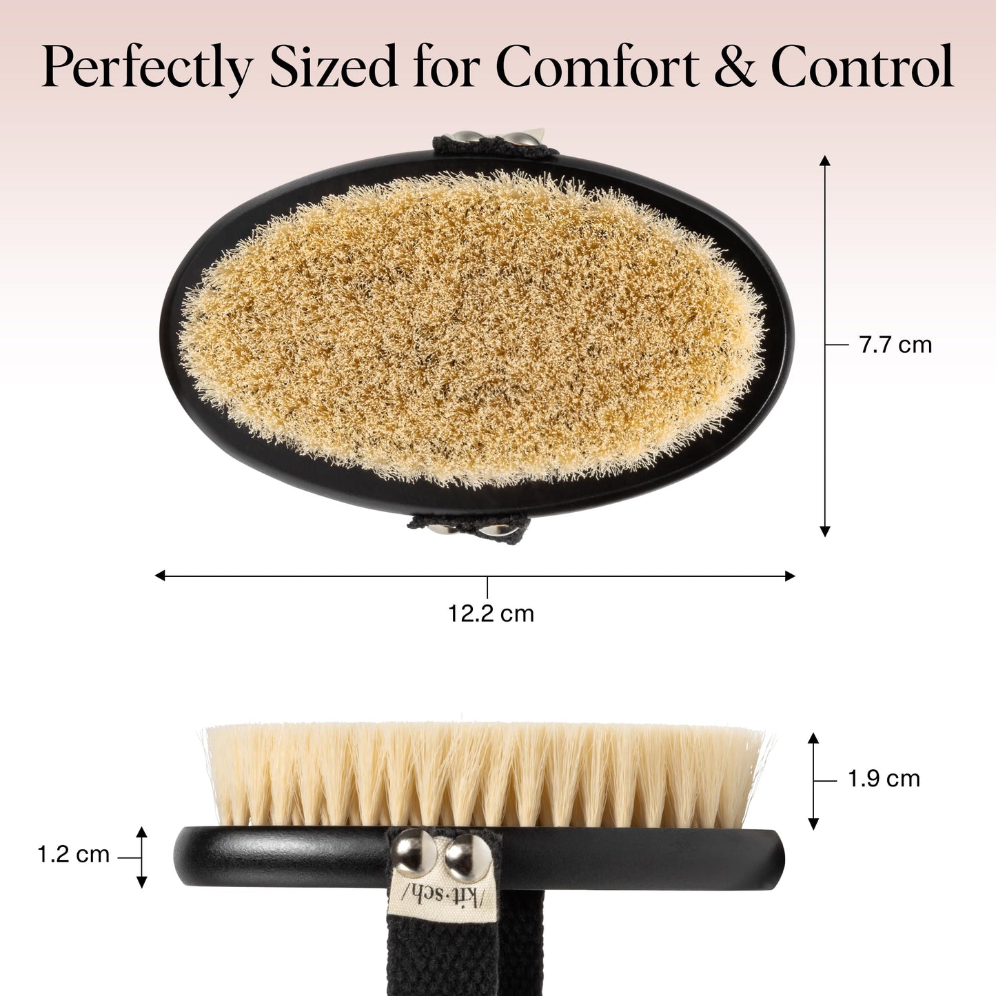 Kitsch Dry Brushing Body Brush for Lymphatic Drainage- Soft Bristles - Reduces Cellulites, Removes Dry Skin and Improves Blood Circulation, Body