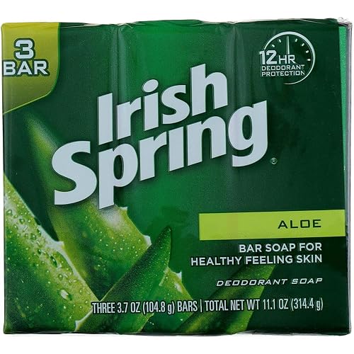 Irish Spring Deodorant Soap Aloe 4 oz. 3-Count (Pack of 18)