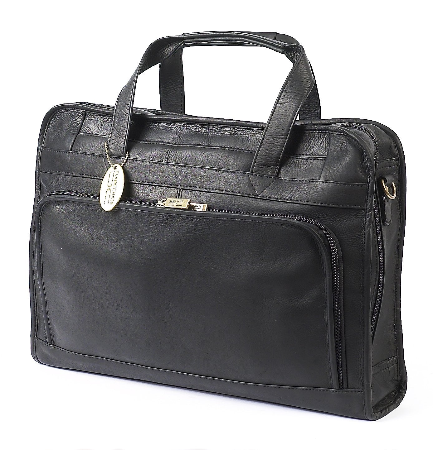 Claire Chase Professional Computer Briefcase, Black, One Size