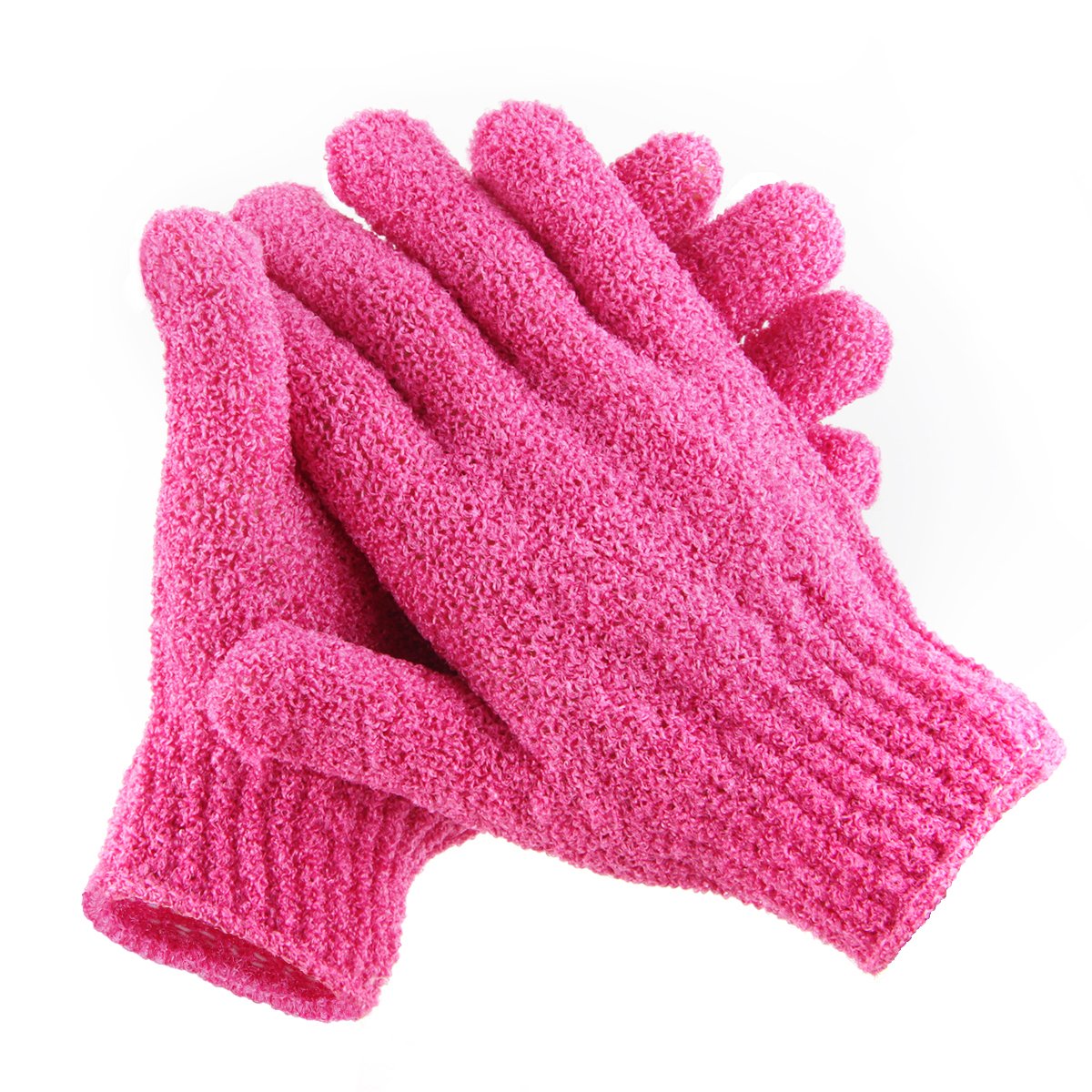 Exfoliating Shower Bath Gloves?4 Pair? Double Side Durable Nylon Shower Gloves Body Scrub Exfoliator & Bathing Accessories for Men,Women & Kids Bath
