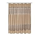 Popular Bath Shower Curtain, Spindle Collection, 70" x 72", Gold