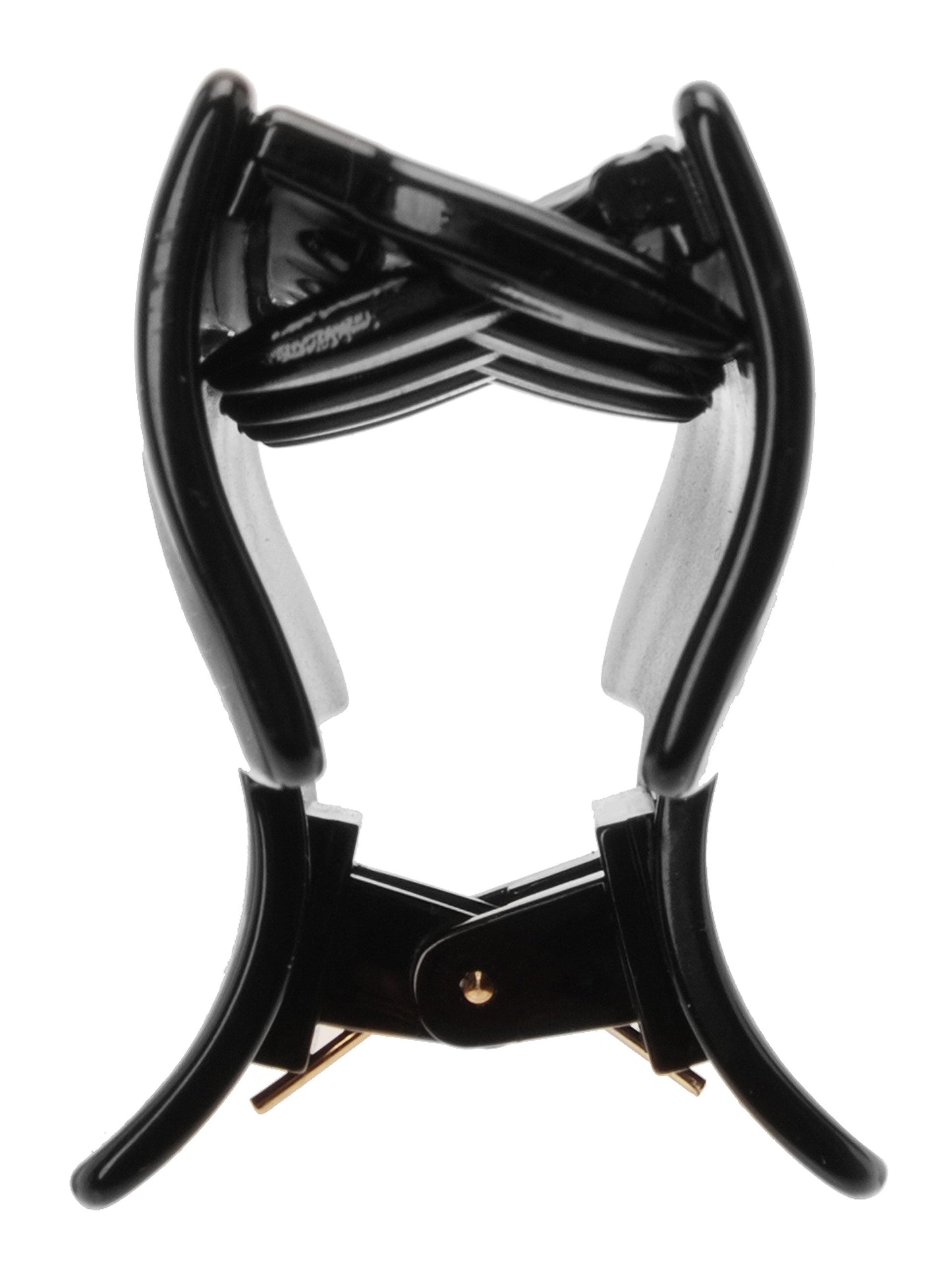 France Luxe Large Solid Rectangle Claw Clip - Black