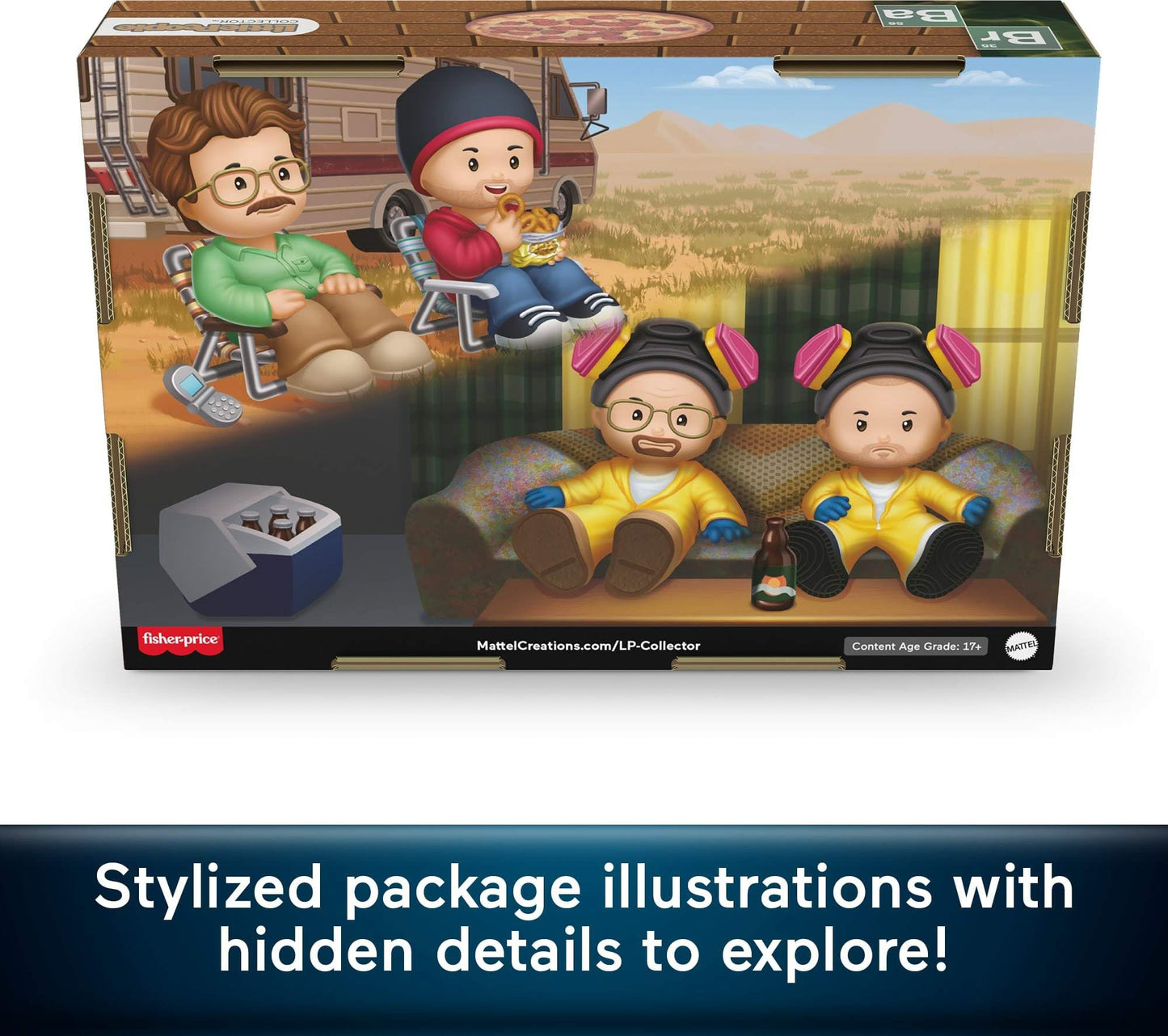 Little People Collector Breaking Bad TV Show Special Edition Figure Set in Display Box for Adults & Fans