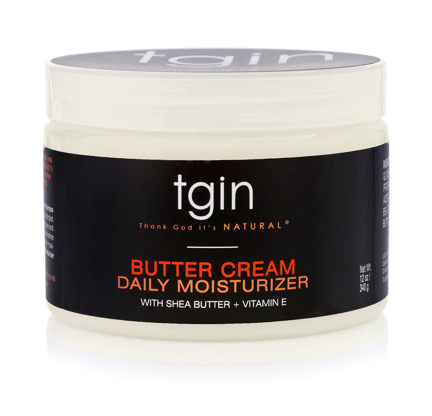 tgin Butter Cream Daily Moisturizer Duo For Natural, Dry, Curly Hair - Type 3c and 4c - Styler - 12 Oz - 2 PACK