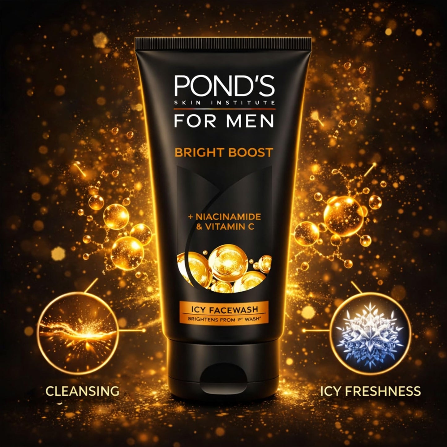 POND'S For Men Bright Boost Icy Facewash 100 g