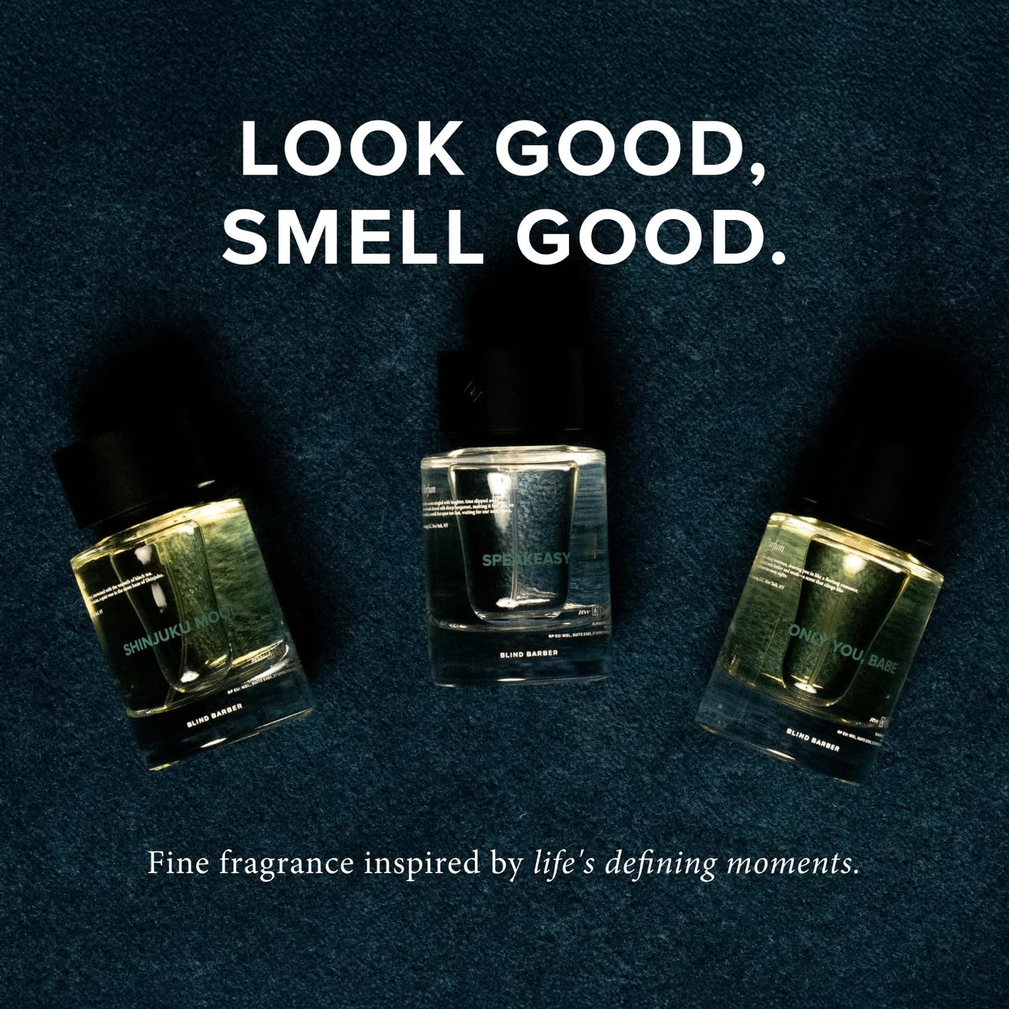 Blind Barber Shinjuku Mood Eau De Parfum - Smoky Cologne for Men - Notes of Tea, Suede, Birch Tar & Lavender - Long Lasting Perfumes for Men (1.69 Fl