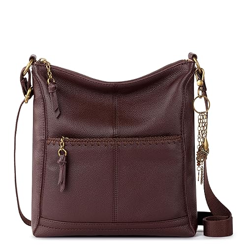 The Sak Lucia Leather Crossbody Purse - Premium Leather Women's Handbag for Everyday & Travel - Cross Body Bag With Zipper