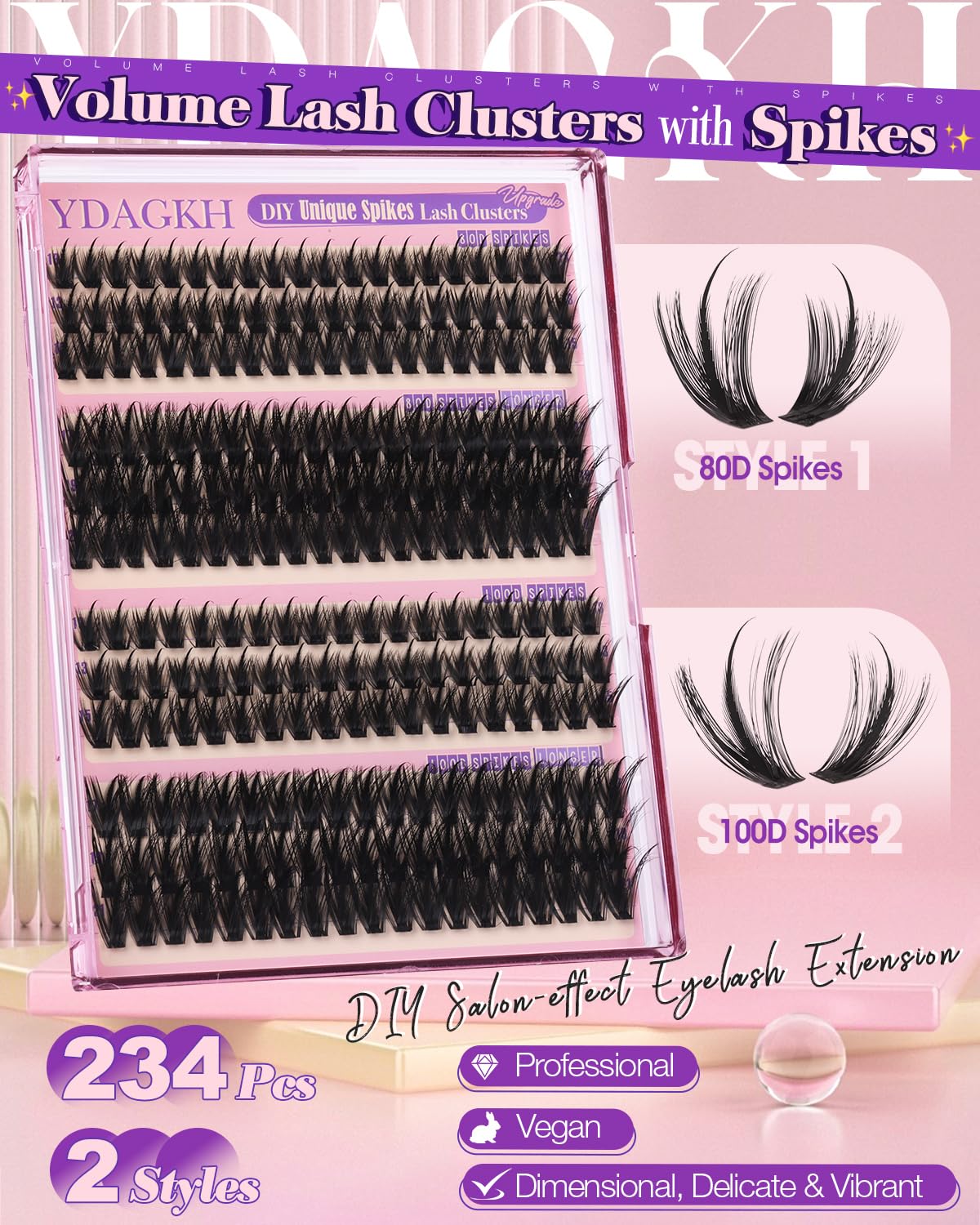 Wispy Lash Clusters Spikes Anime Cluster Lashes 13-21mm 80D 100D Unique Spiky Cluster Eyelash Extensions Manga Fluffy Eyelash Clusters Volume Fairy Beauty and Personal Care YDAGKH