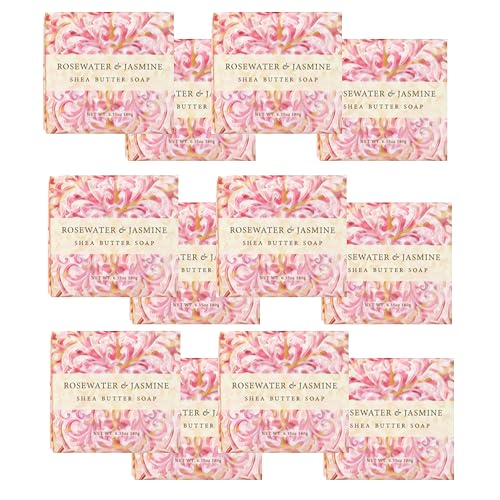 Greenwich Bay Mini Botanical Soap Bars - 12 Pack 1.9 oz Each - Individually Wrapped Guest Soaps for Airbnb, Spa, Travel, Bath - Travel Size Bar Soap