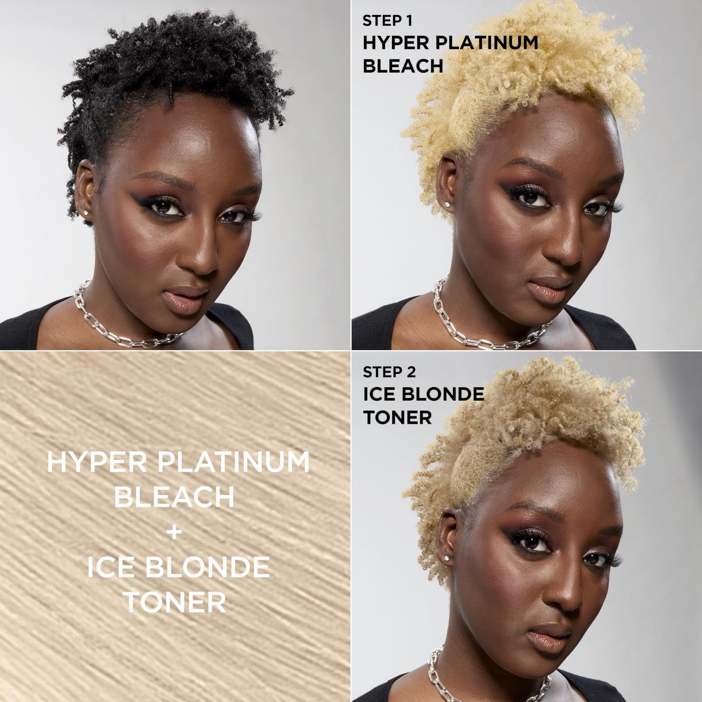 L’Oreal Paris Feria Long-Lasting Anti Brass Power Hair Toner, Ammonia Free Demi Permanent Hair Color, Ice Blonde Hair Toner, 1 Application Beauty and Personal Care L'Oreal Paris
