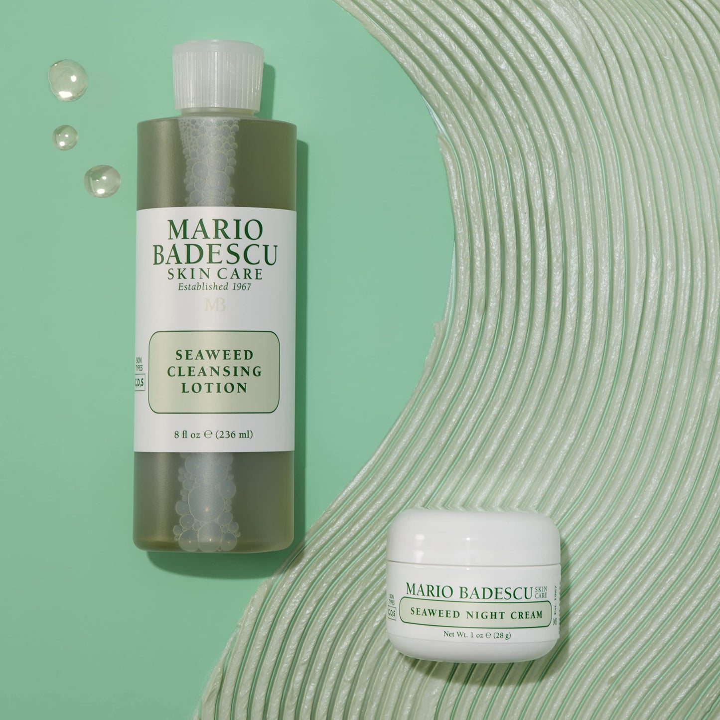 Mario Badescu Seaweed Cleasing Lotion for Combination, Dry and Sensitive Skin |Facial Toner that Clarifies and Replenishes |Formulated with Witch