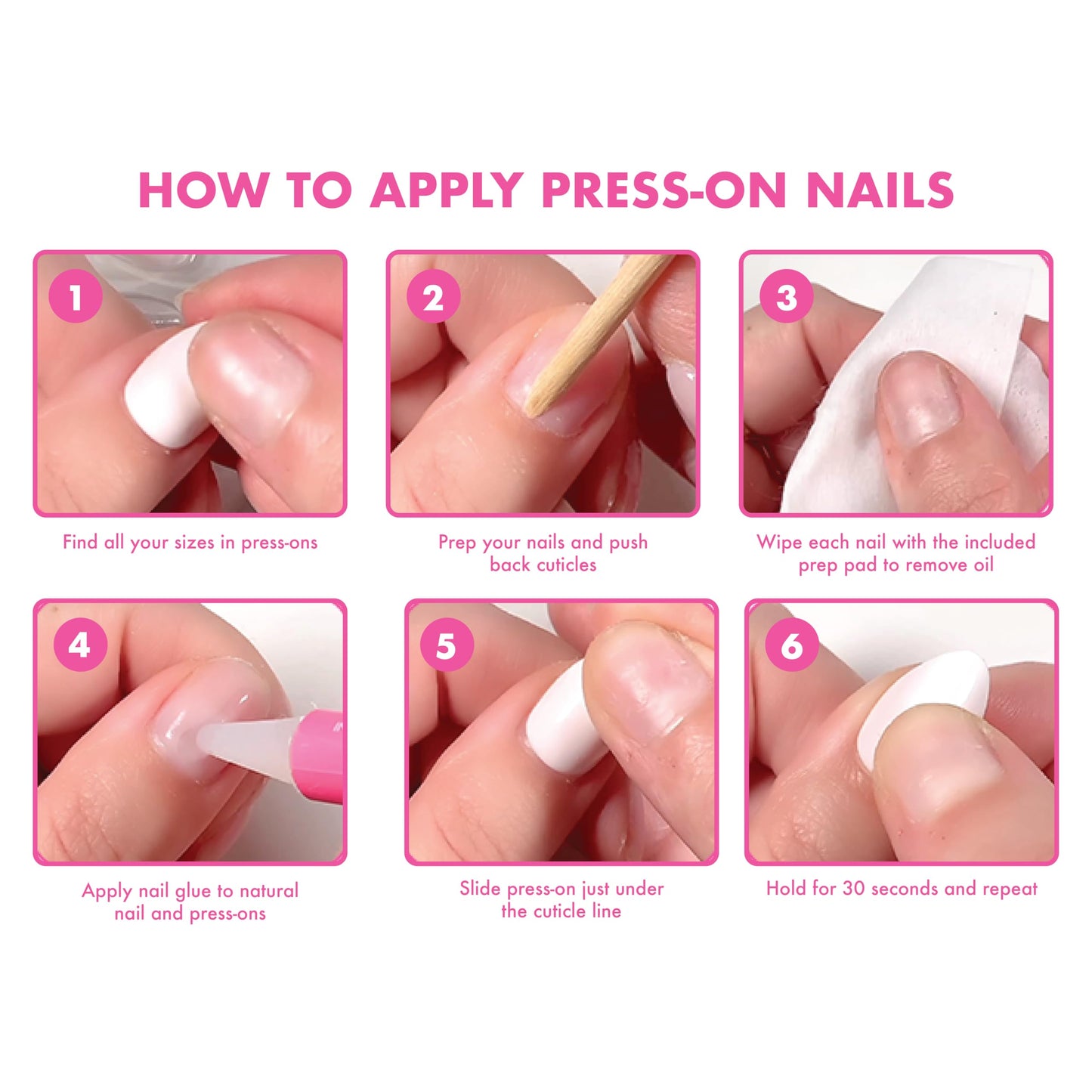 Olive & June Instant Mani Press-On Nails, Timeless French, Short, Round Beauty and Personal Care Olive & June