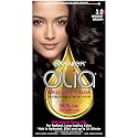 Garnier Olia Ammonia Free Permanent Hair Color, 100% Gray Coverage (Packaging May Vary), 3.0 Darkest Brown Hair Dye, Pack of 1