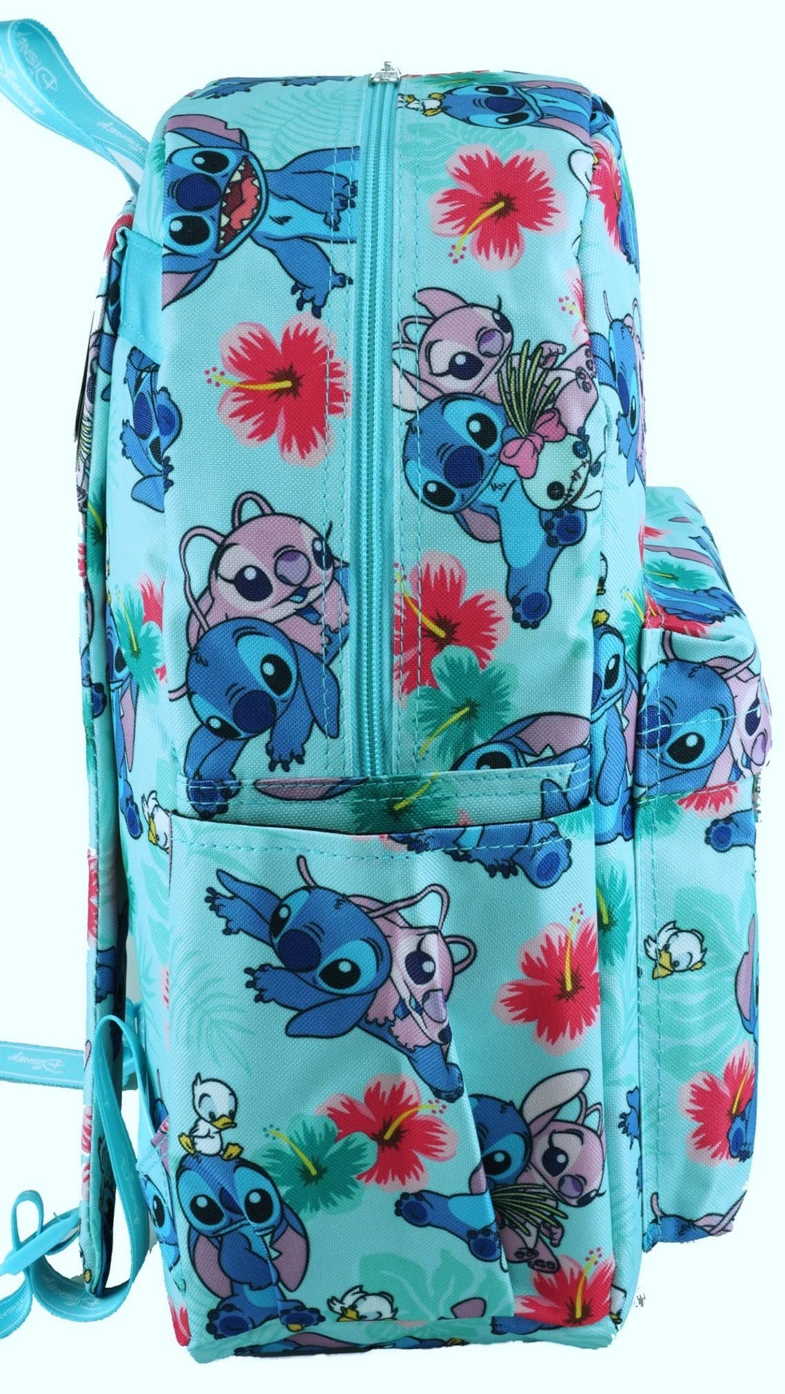 Wondapop Disney Lilo & Stitch 17 Inch Deluxe Backpack with Laptop Compartment (Aqua)