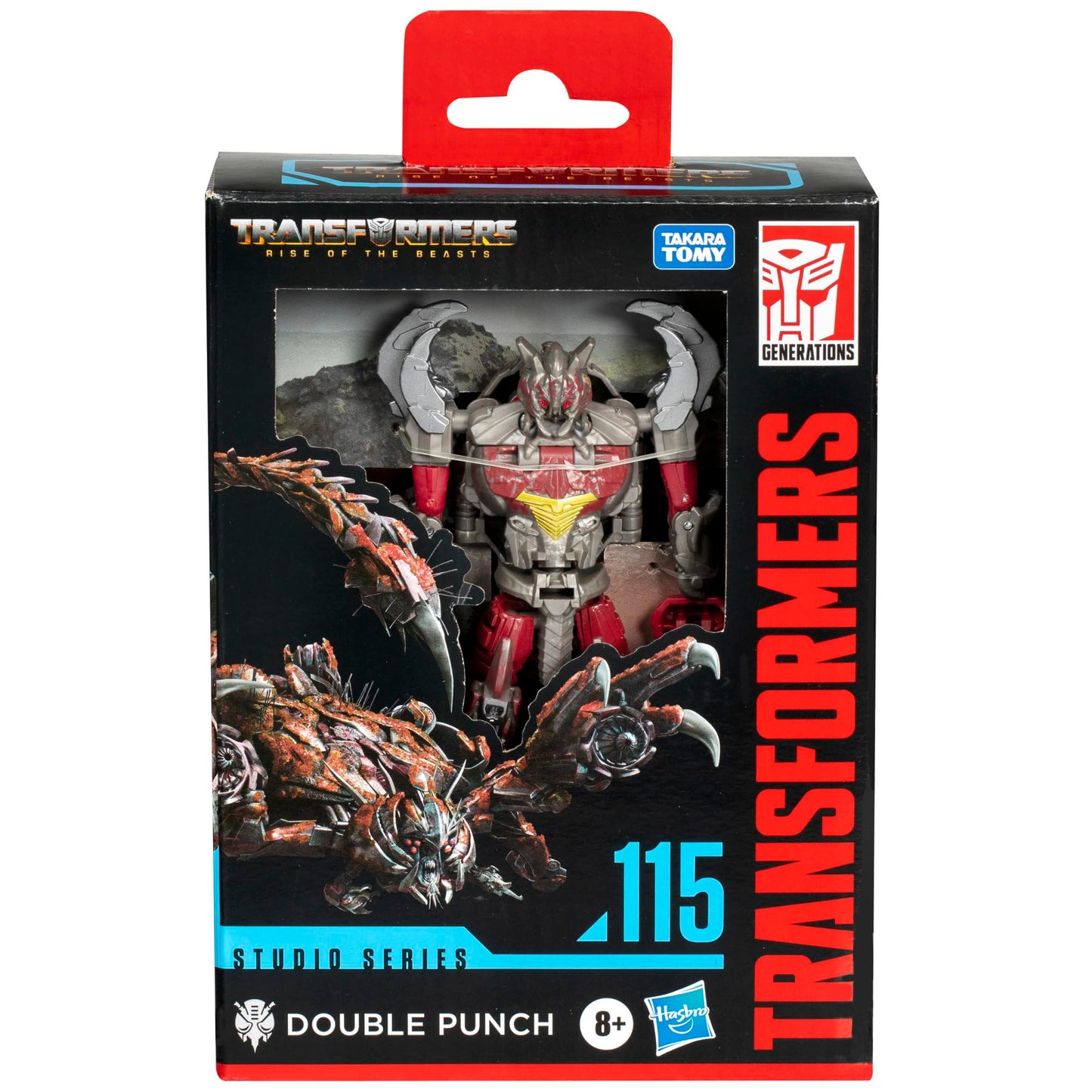 Transformers Toys Studio Series Deluxe Class Rise of The Beasts 115 Double Punch 4.5-inch Converting Action Figure, 8+