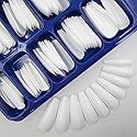 100pc White Press on Nails Medium Coffin Fake Nails, Medium Press-on Nail Coffin Acrylic Nails Press ons Nail White False Nail Glossy Ballerina