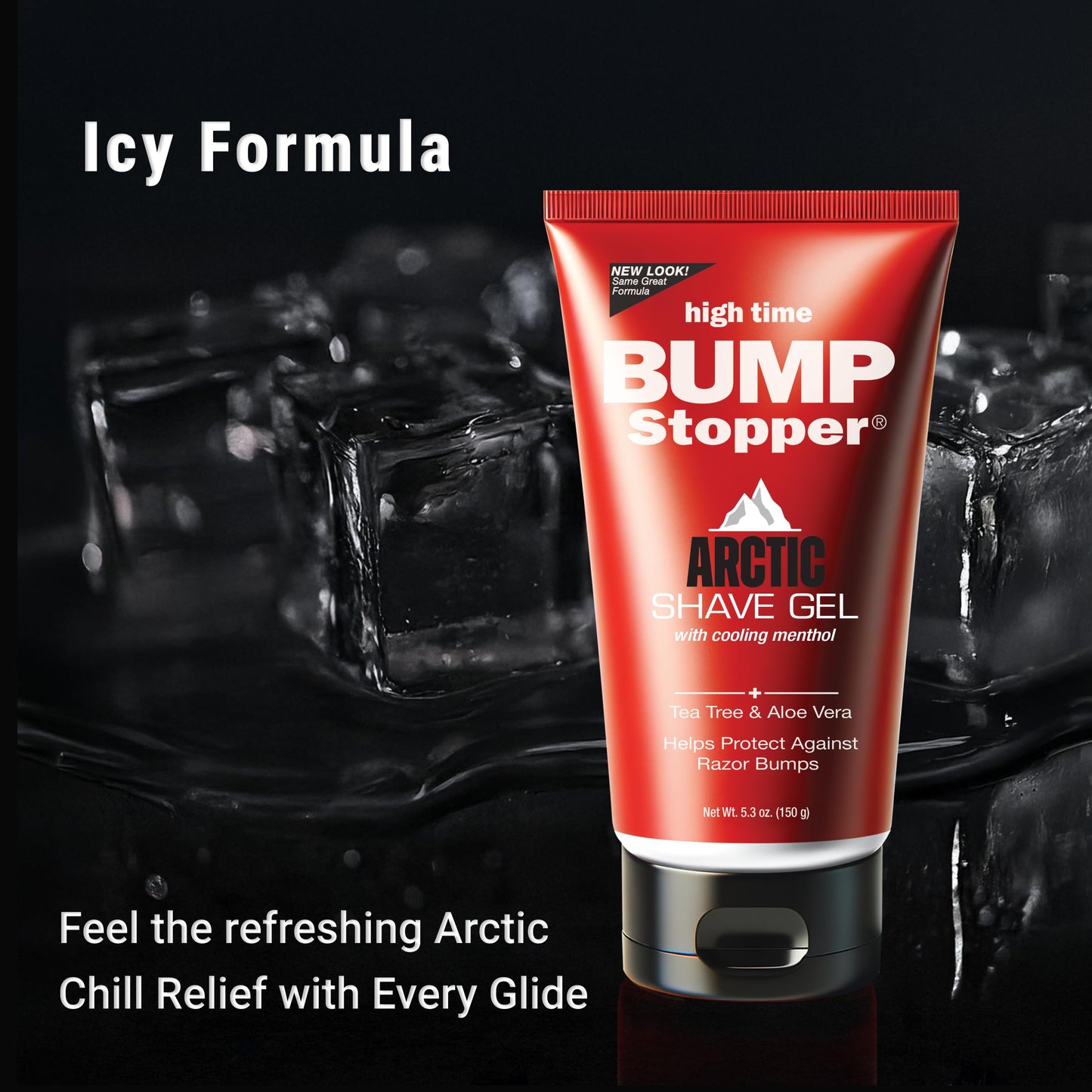 High Time Bump Stopper Shave Gel Arctic Haze 5.3 Ounce (156ml) (2 Pack)