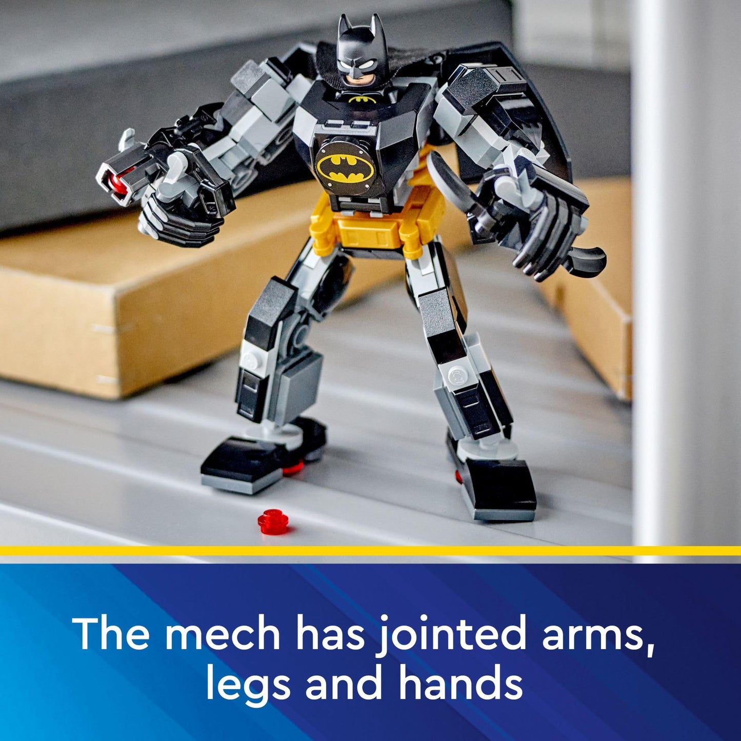 LEGO DC Batman Mech Armor Toy – Buildable Robot Action Figure with Batman Minifigure, Superhero Gift for Kids & Fans Ages 6+, 76270