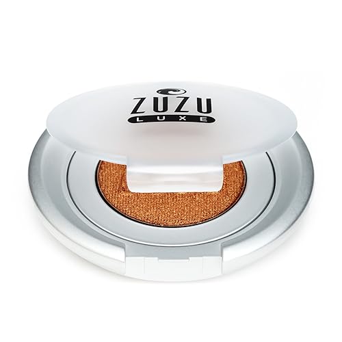 Zuzu Luxe Mineral Eyeshadow (Chameleon - Bronze/Warm Shimmer), Richly pigmented, velvety smooth formula. Natural, Paraben Free, Vegan, Gluten-free