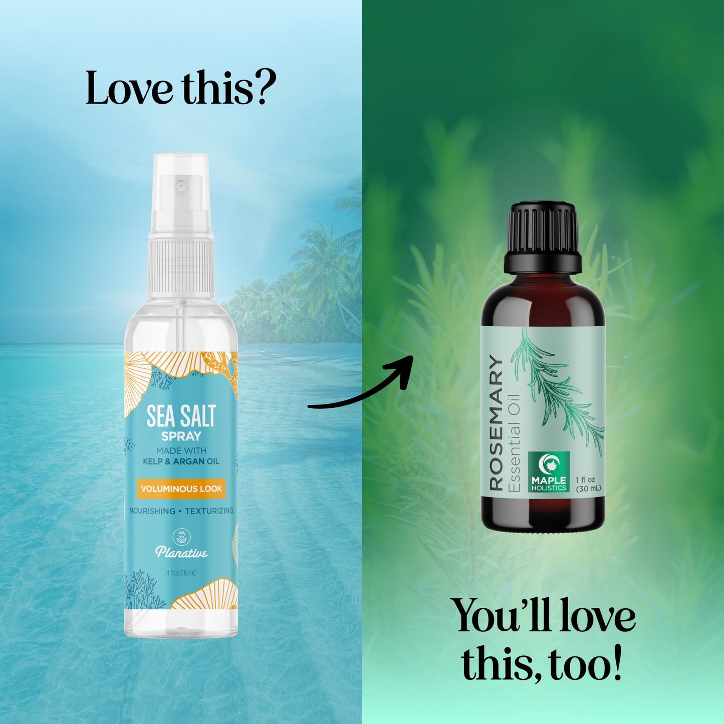 Sea Salt Spray for Hair Volume - Beach Waves Sea Salt Hair Texture Spray for Hair Volumizer - Women and Mens Hair Spray for Hair Styling Extra Hold