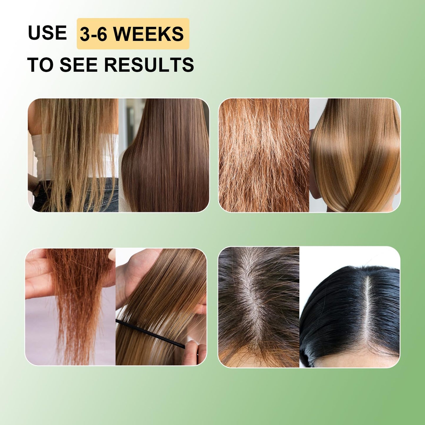 Shampoo and Conditioner Set for Hair Growth with Batana Oil & Rosemary - Biotin Blend for Thinning Hair, Sulfate-Free & Leave-In Hydration for Women