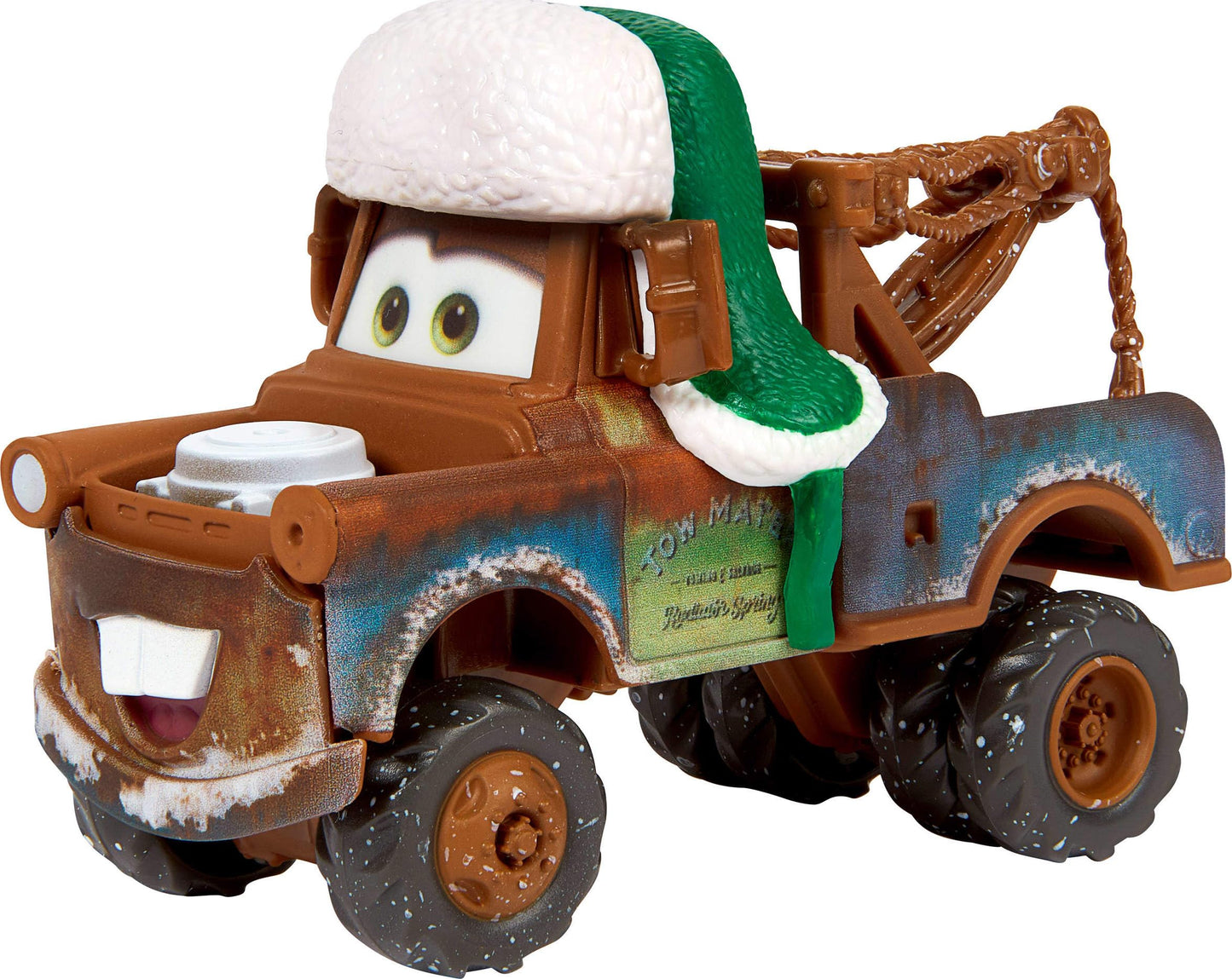 Mattel Disney and Pixar Cars Toy Multipack, Set of 5 Winter-Themed Vehicles Including a Holiday Hotshot Lightning McQueen & 2 Plastic Accessories