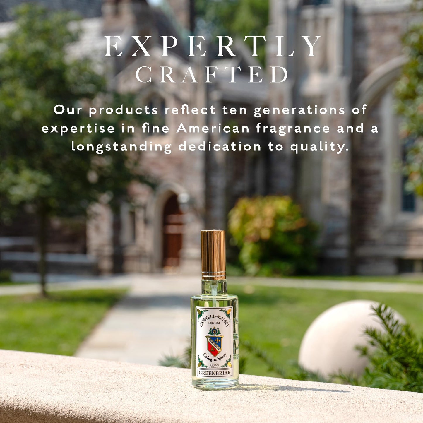 Caswell-Massey Greenbriar Cologne, Men’s Cologne with Classic and Zesty Scent with Citrus, Sage & Rugged Velvety Notes, 3 Fl Oz