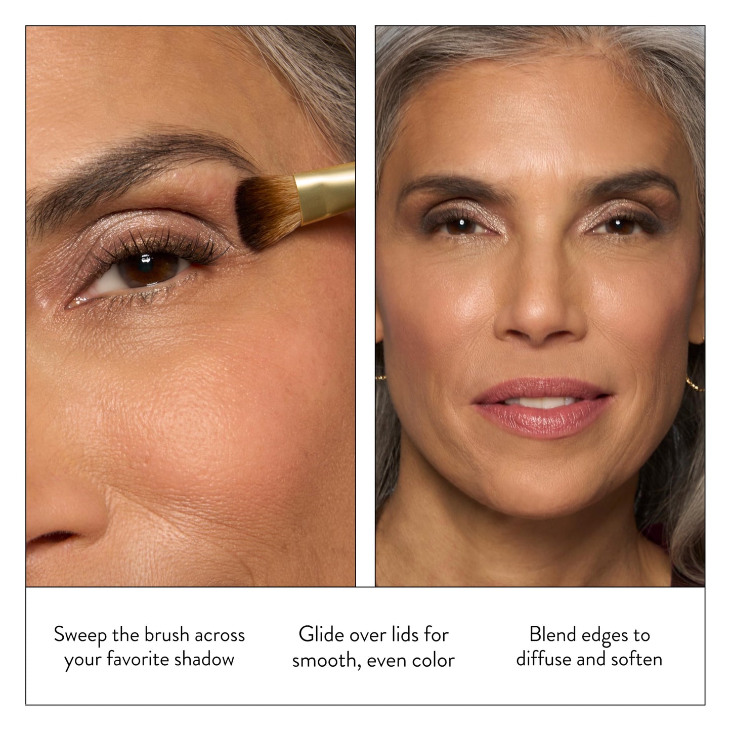 LAURA GELLER All-Over Eye Shadow Brush - Tapered Eyeshadow Brush with High Bristle Count - Ultra-Soft Eyeshadow Blending Brush for Precision