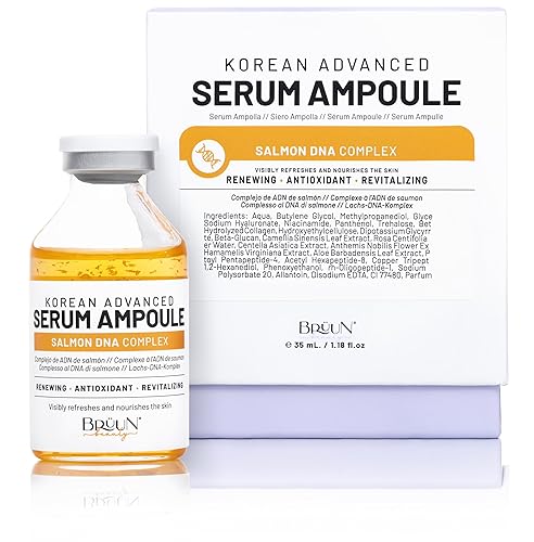 BRÜUN SD - Control Salmon DNA Ampoule - Micro Needling Korean Serum Booster for Face and Body to Use with and without Derma Pen Microneedling Skin