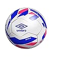 Umbro Neo Pro Soccer Ball Size 5, White/Spectrum Blue/Bright Marigold/Teaberry Size 5