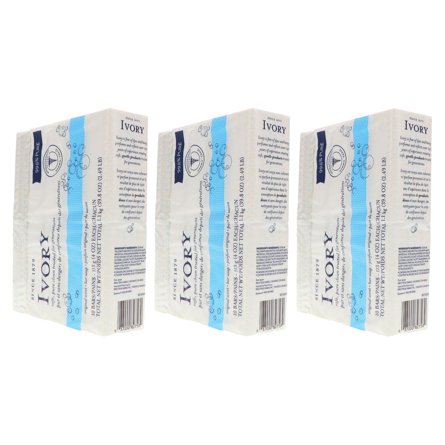 Ivory Soap, Original 4 oz Bars 10 ea (Pack of 3) Beauty & Personal Care Ivory
