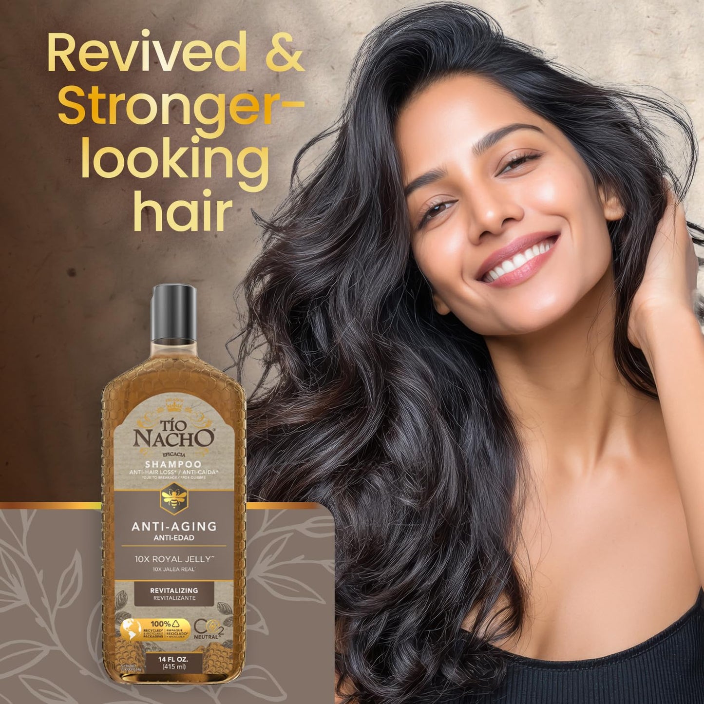 Tio Nacho Younger Looking Revitalizing Shampoo with Royal Jelly, 14 Ounces