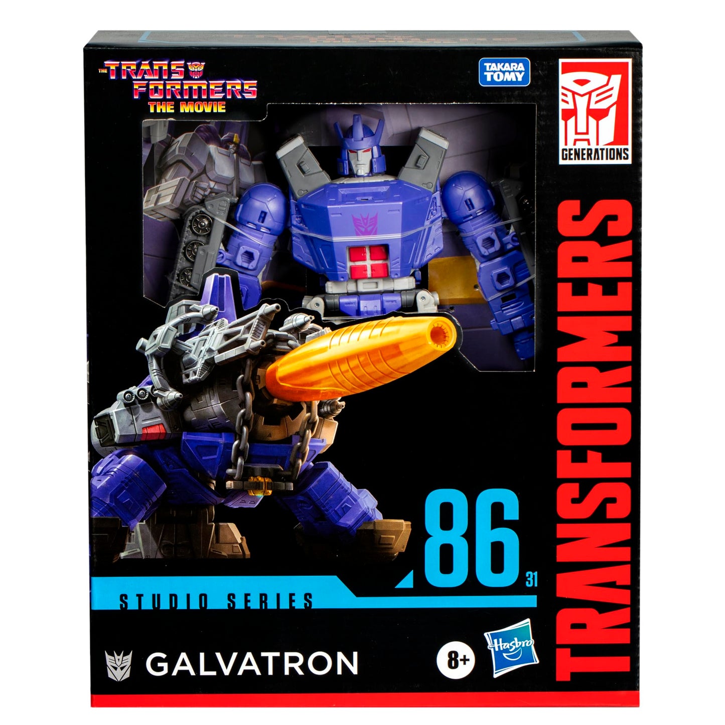 Transformers Toys Studio Series Leader Class The The Movie 86-31 Galvatron, 8.5-inch Converting Action Figure, Ages 8+