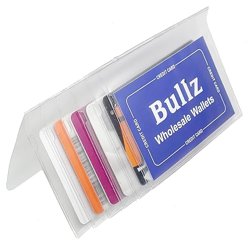 Bullz Set of Heavy Duty Vinyl Plastic Secretary Inserts for Long Wallets- 6 Pages (Set of 2pcs)