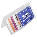 Bullz Set of Heavy Duty Vinyl Plastic Secretary Inserts for Long Wallets- 6 Pages (Set of 2pcs)