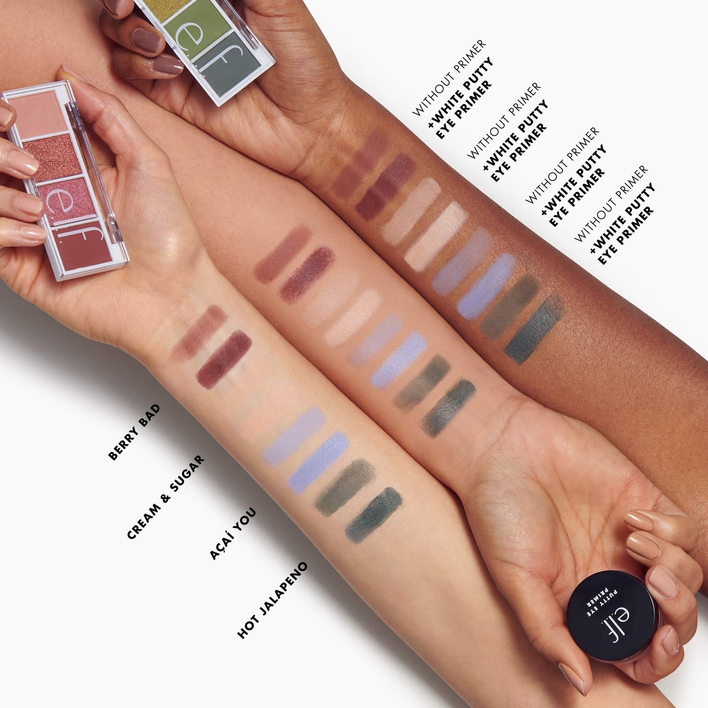 e.l.f. Bite-Size Eyeshadows, Creamy, Blendable, Ultra-Pigmented, Matte & Shimmer, 0.2 Oz, Carnival Candy, 1 Count