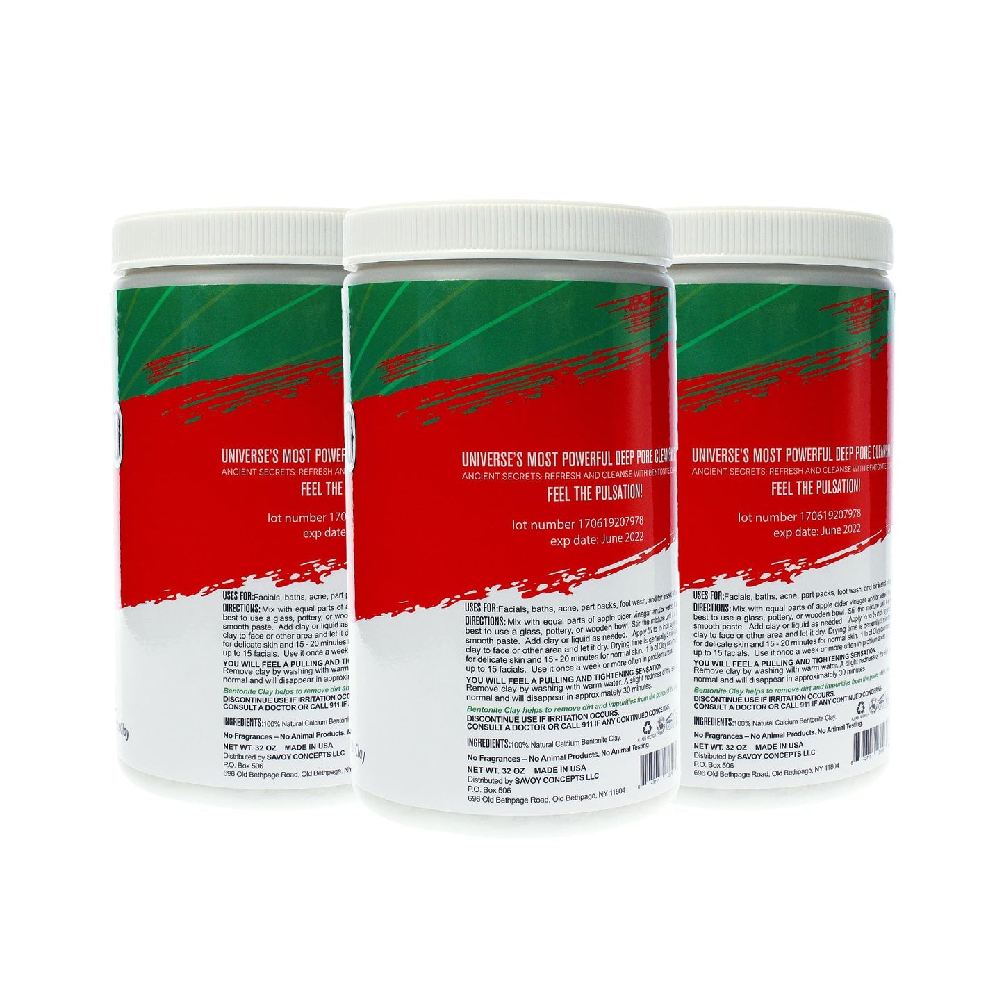 Mayan Magic Mud- Premium Indian Healing Clay- Powerful Deep Pore Cleansing Facial and Body Mask- 100% Pure Calcium Bentonite Clay- Treat Acne