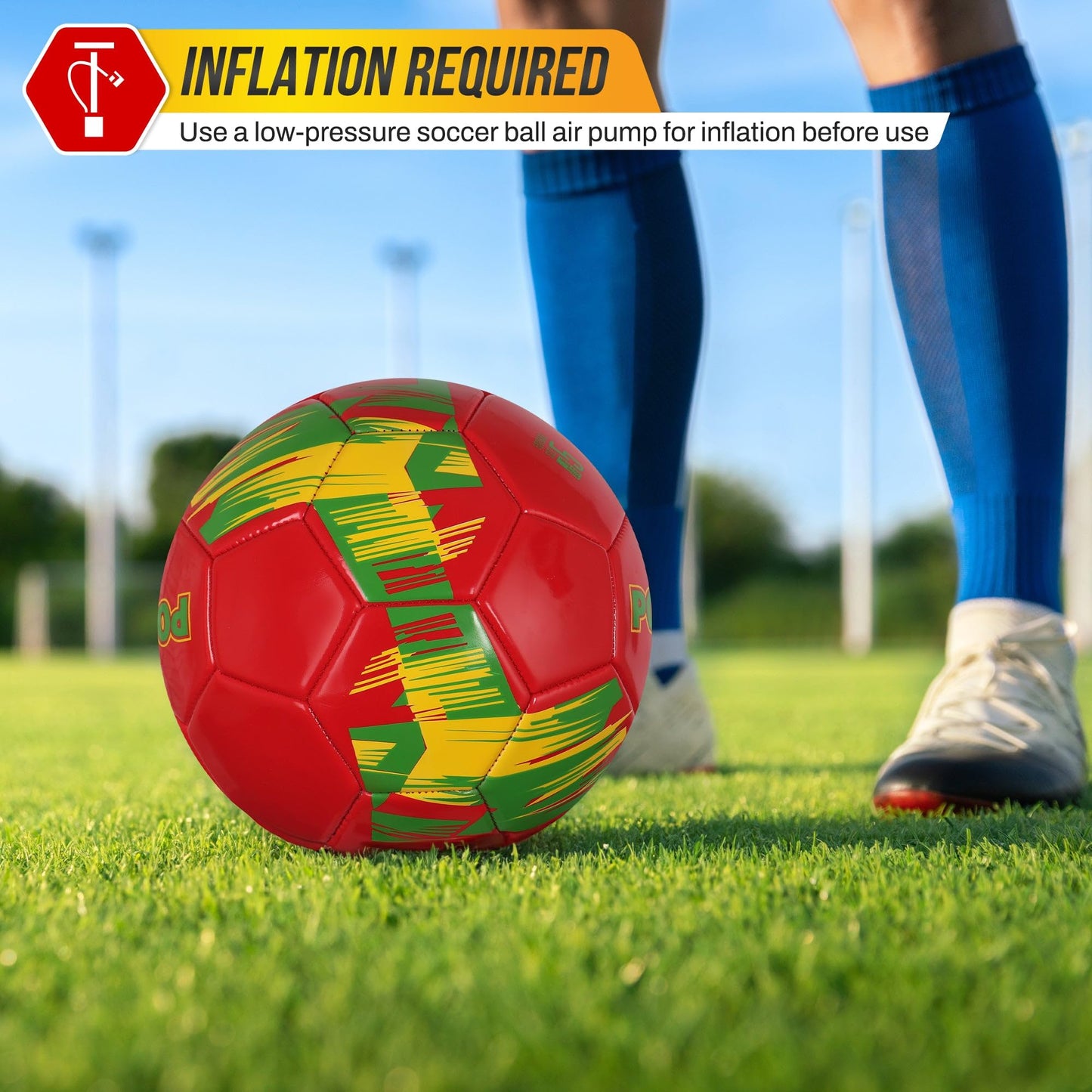 Vizari Country Soccer Ball with Long-Lasting Air Retention Bladder and Machine-Stitched Panels | Consistent Bounce for Passing and Shooting…